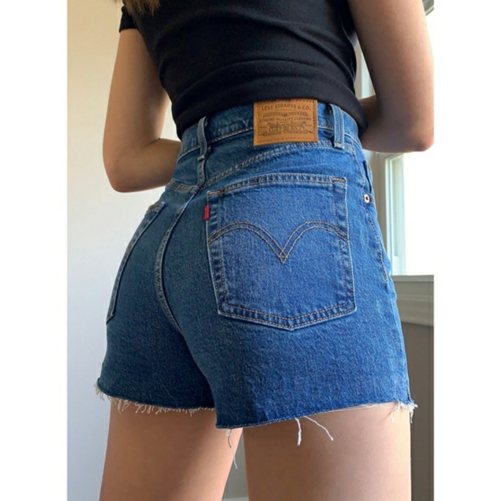 Levi's Ribcage Shorts Premium Charleston Erosion